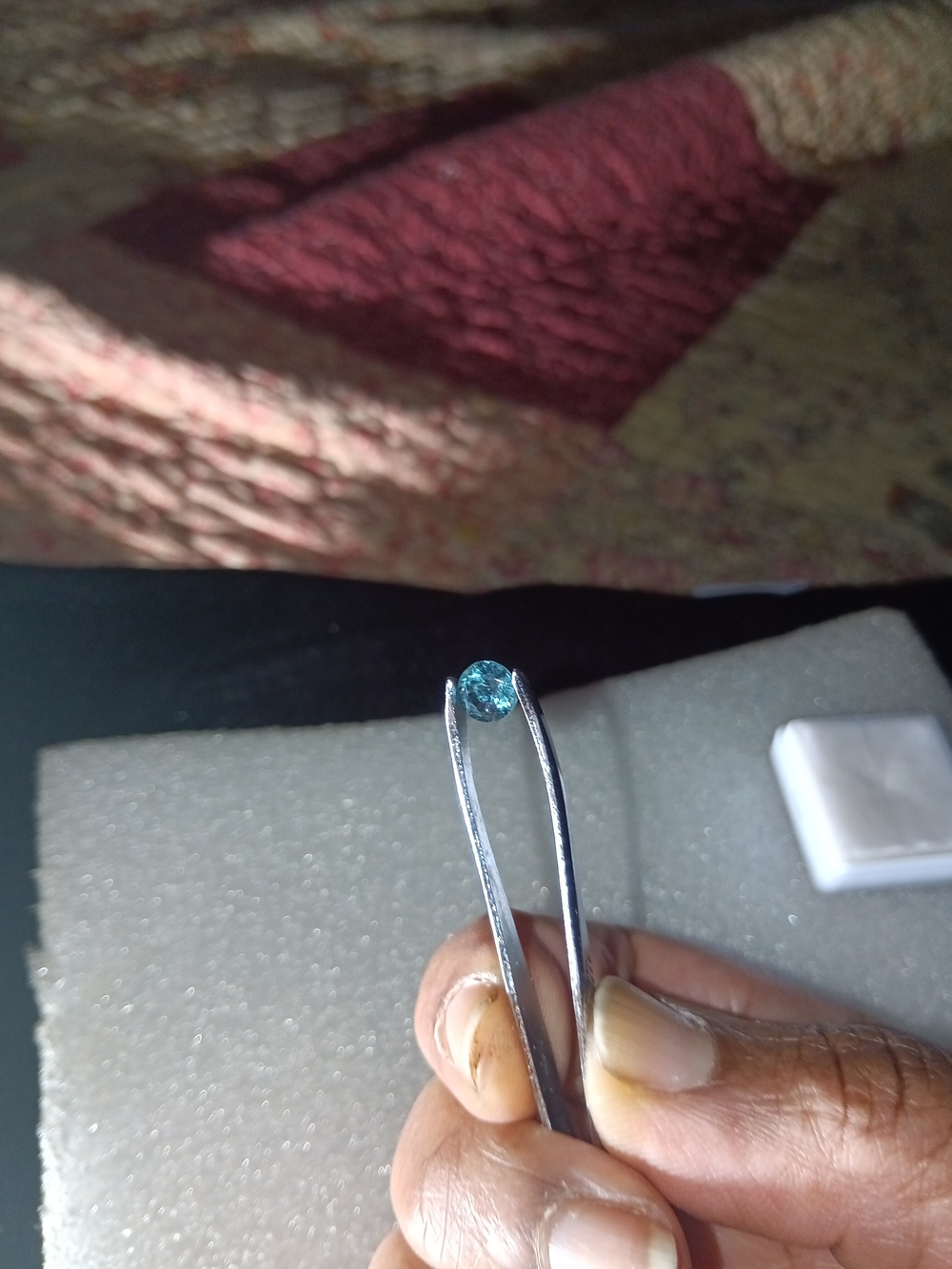 Beautiful Natural 1.01ct Round 6mm Teal Nepalese Kyanite